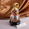 gold calabash crystal glass gifts for home decoration